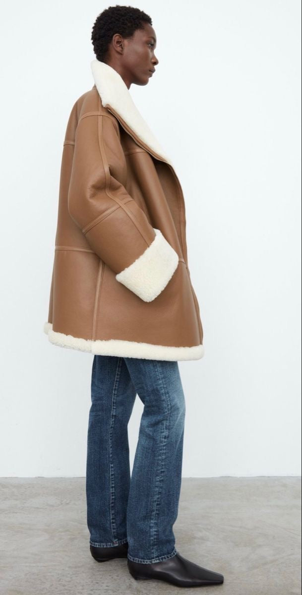 LUXE :Kahverengi Shearling Ceket