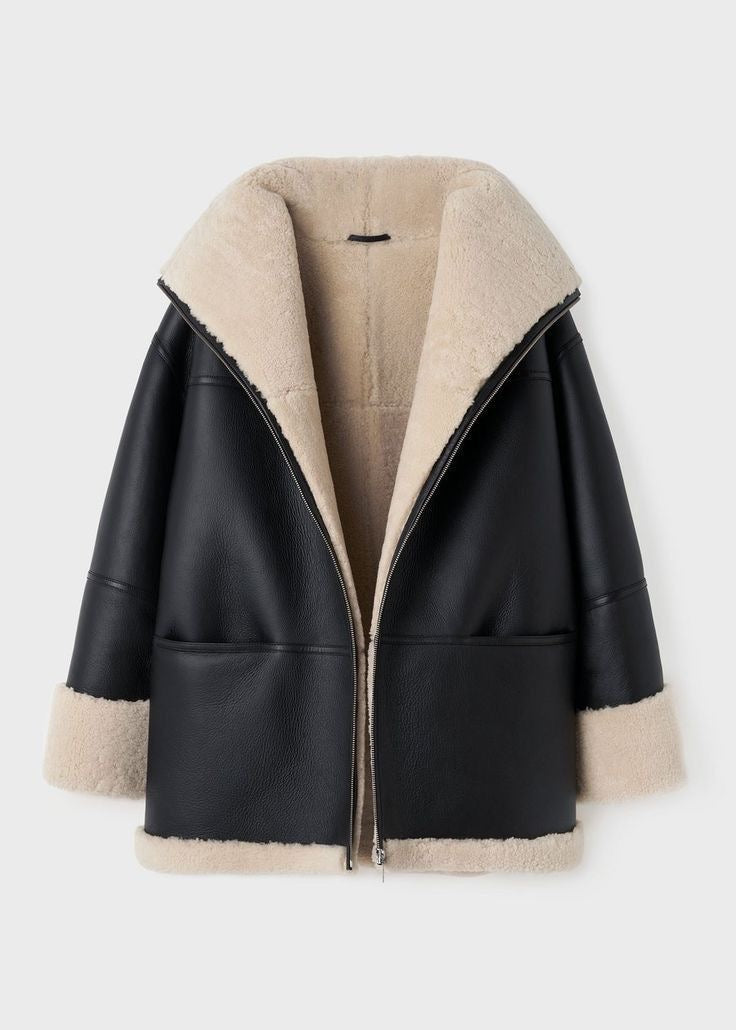 LUXE :Kahverengi Shearling Ceket